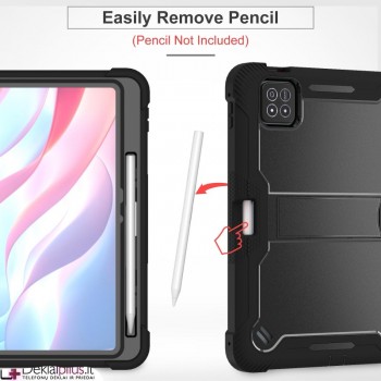 Smūgiams atsparus dėklas planšetei - su kojele (Xiaomi Pad 7/Pad 7 Pro/Pad 8/Pad 8 Pro) Smūgiams atsparus dėklas planšetei - su kojele (Xiaomi Pad 7/Pad 7 Pro/Pad 8/Pad 8 Pro)